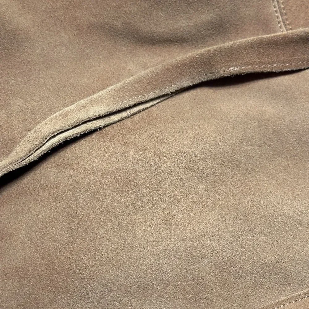 Elle and Jae Gypset Camel Color Suede Slouchy Hobo Bag